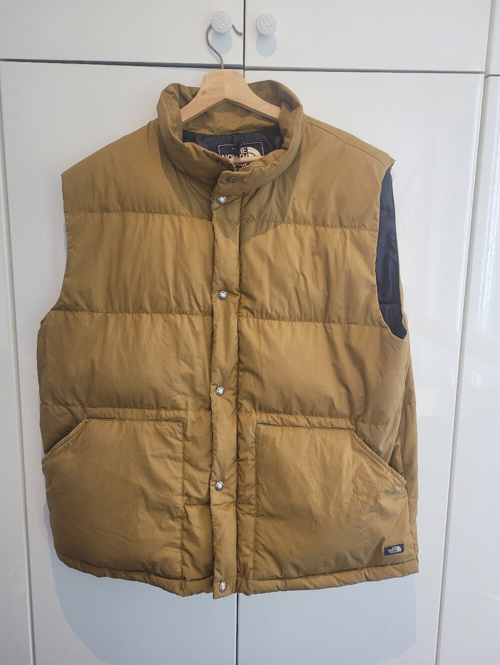 The North Face Men's Domn Filled Vest in Camel Brown Size XL